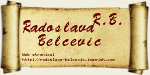 Radoslava Belčević vizit kartica